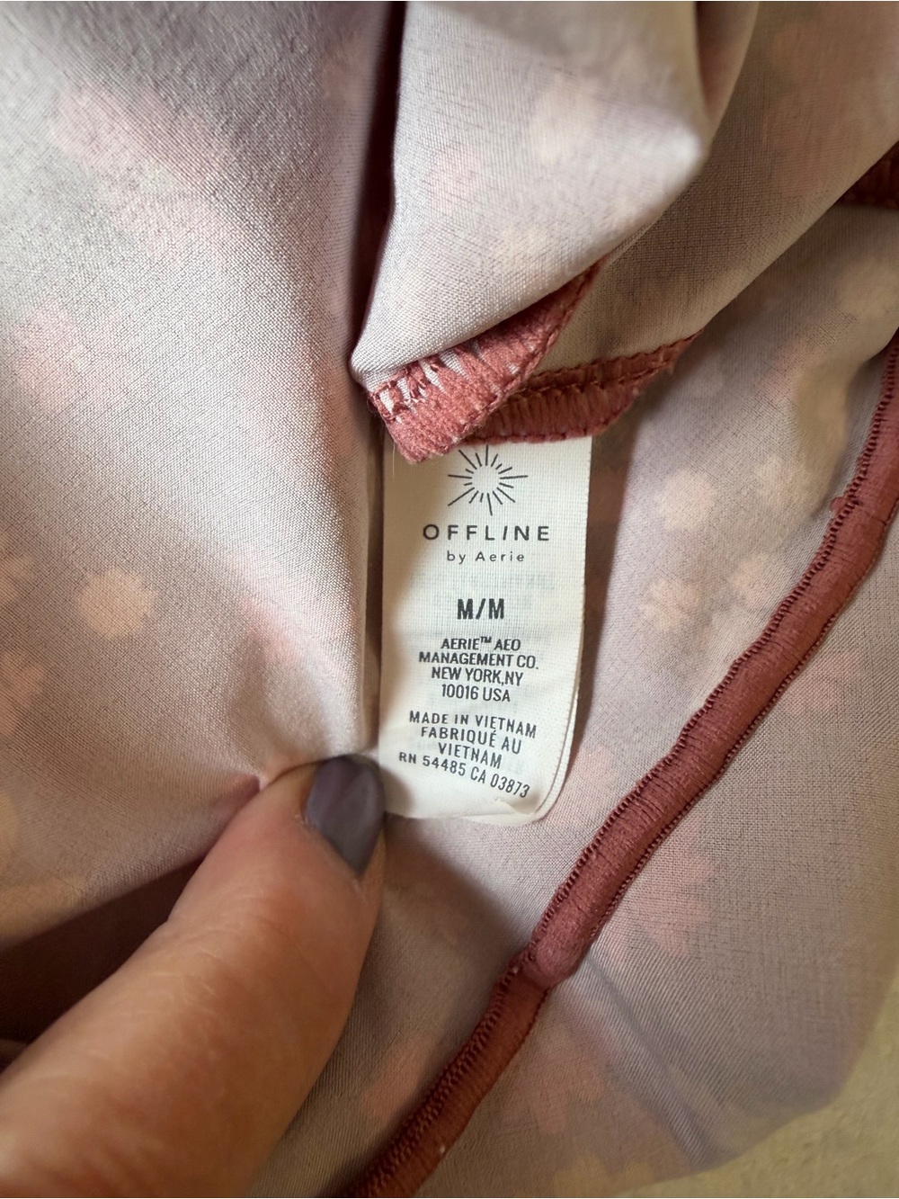 Aerie Strappy Ruffle-Hem Slip Skort Dress - Rust Pink - Picture 4 of 4